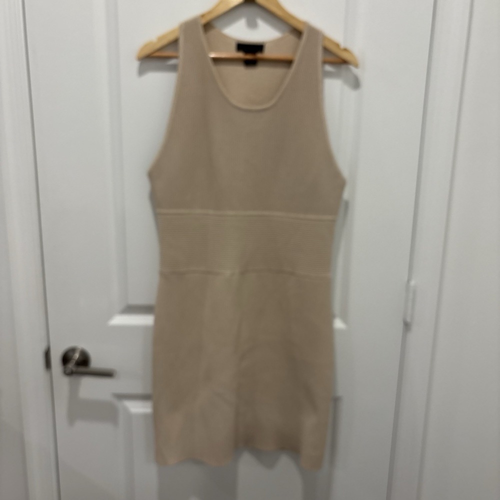House of Harlow 1960 | Cream Bodycon Ribbed Dress Size XL